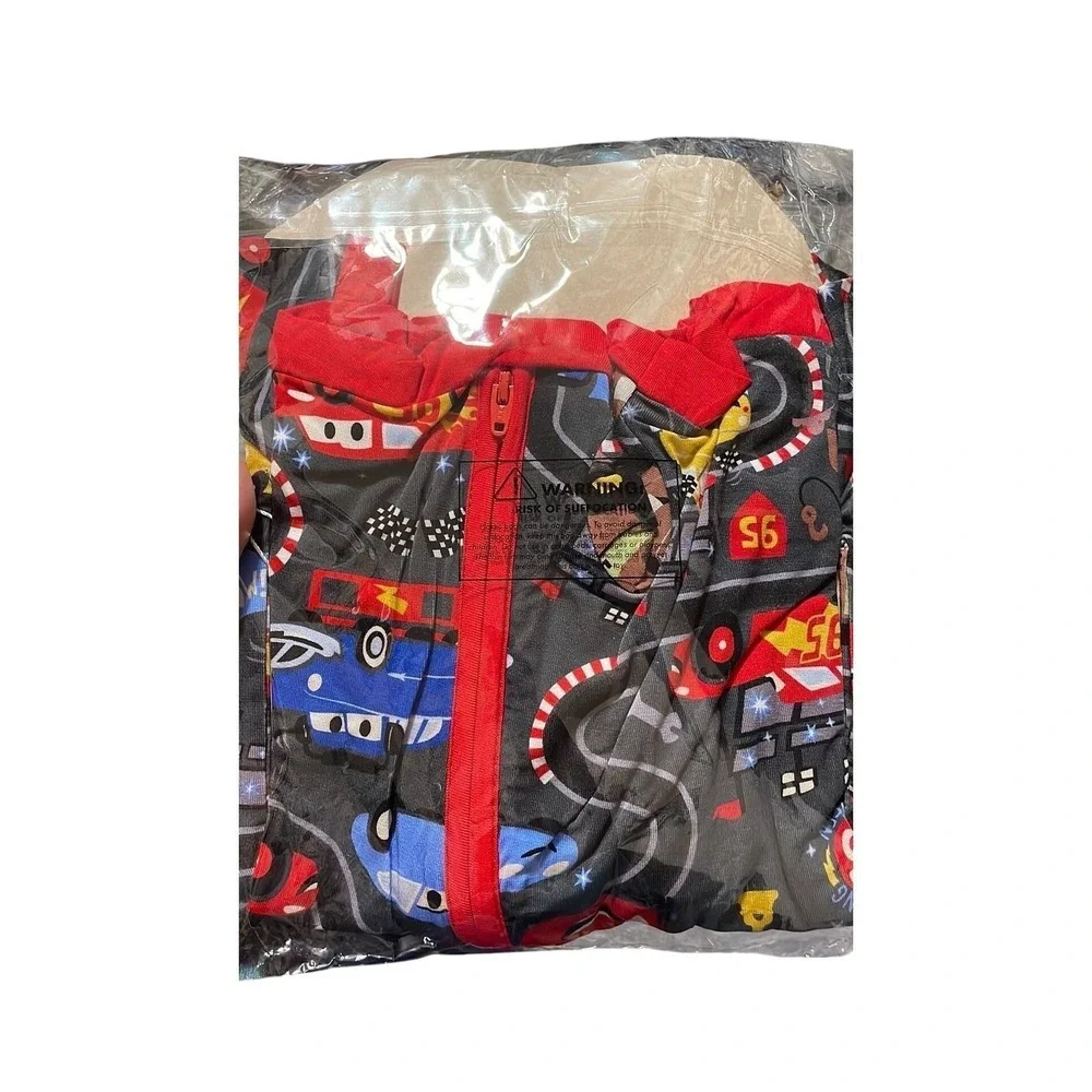 Little Sleepies Shorty Zippy Grey Cars Piston Cup Baby 6-12 Months Disneycore